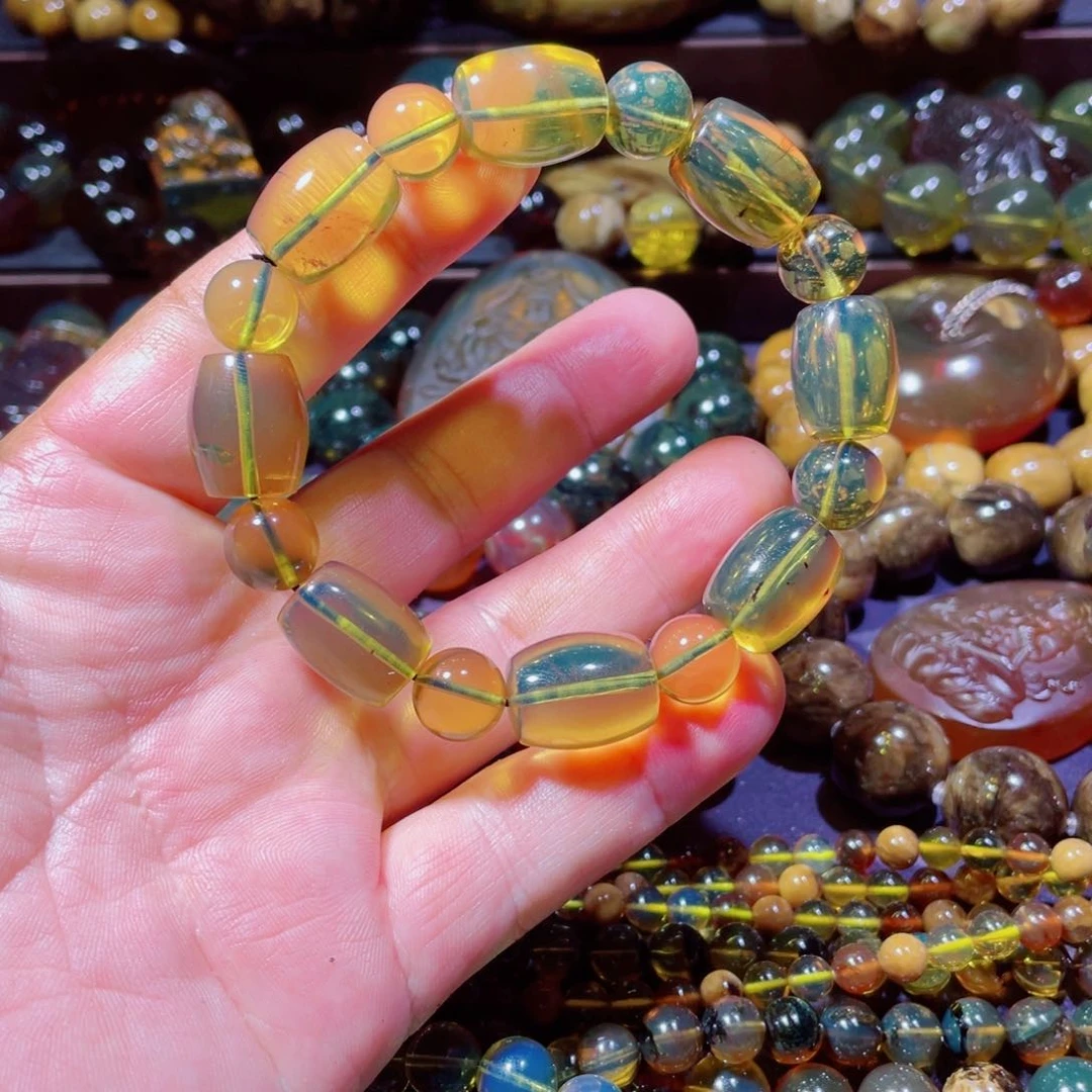 未镶嵌琥珀手链天然