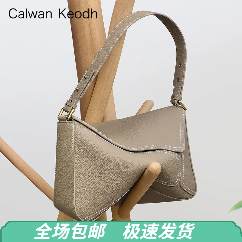 Calwan Keodh真皮包包女休闲简约ins托特包生日礼物送女友送老婆