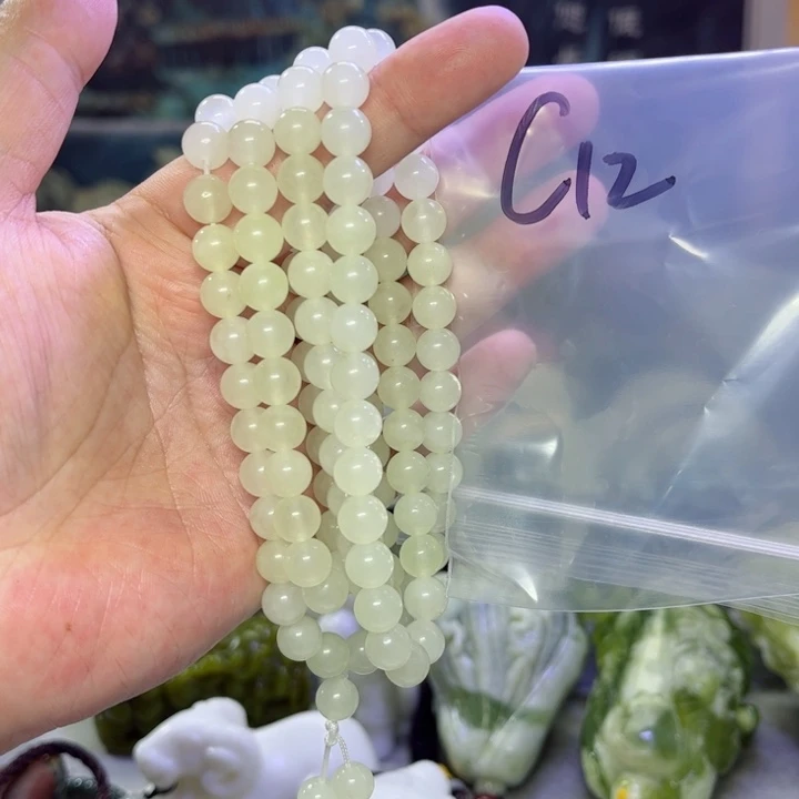 蛇纹石玉颈饰未镶嵌用****5