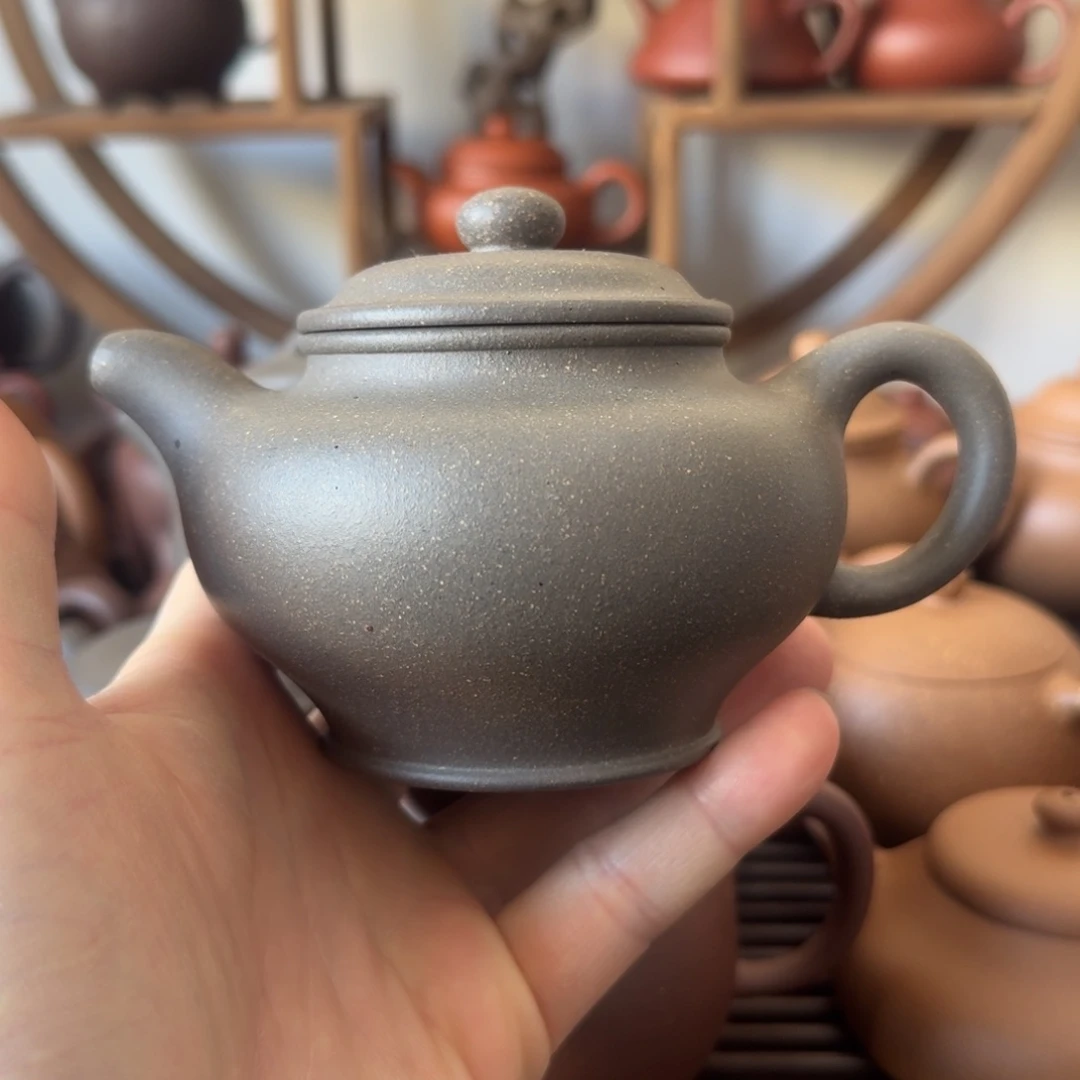 紫砂茶壶掇只250cc黄龙山青段
