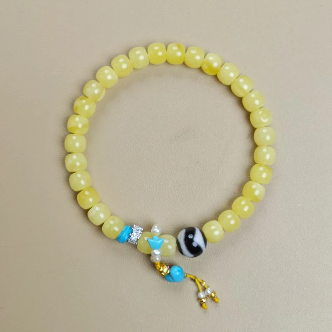 大卫推荐：蜜蜡新品设计款手串8mm天然原矿无优化