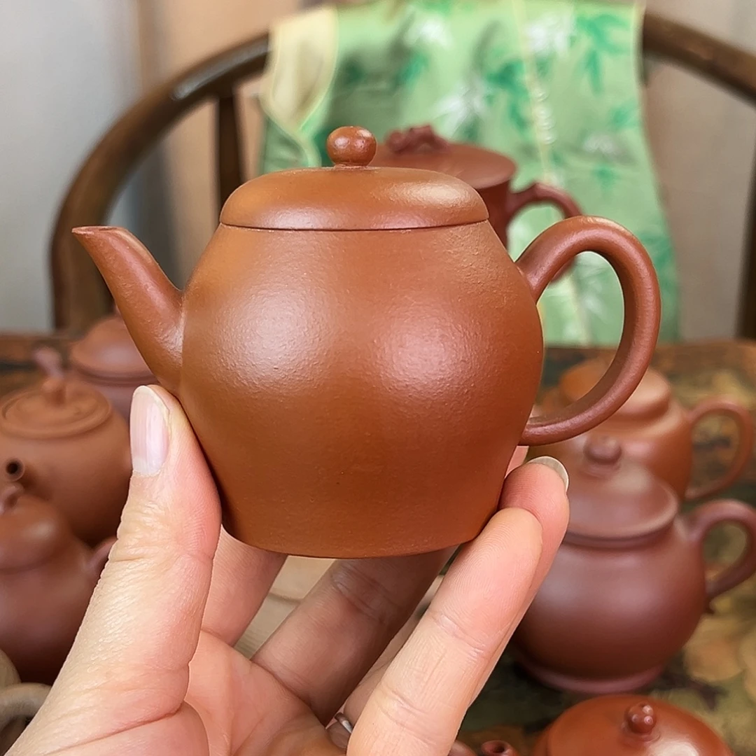 茶壶紫砂精品 翁壶 生砂朱泥 150