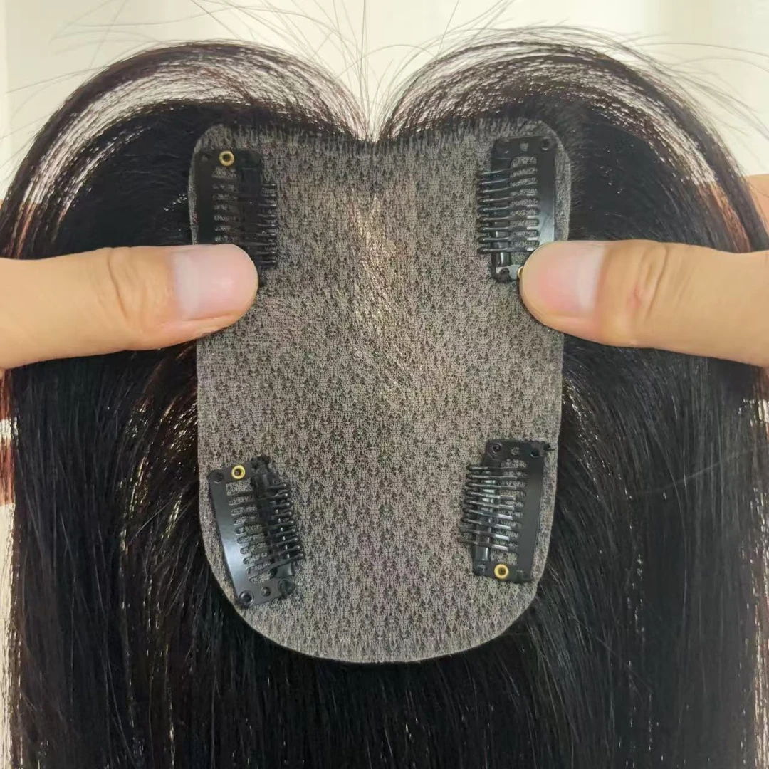 赠送运费险【8*12仿真头皮】全真发蓬松头顶遮白发增发量头顶补发片