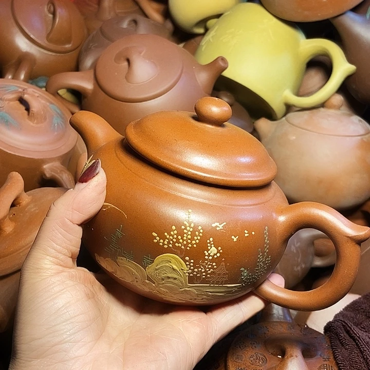 全手工制作 宜兴紫砂茶壶