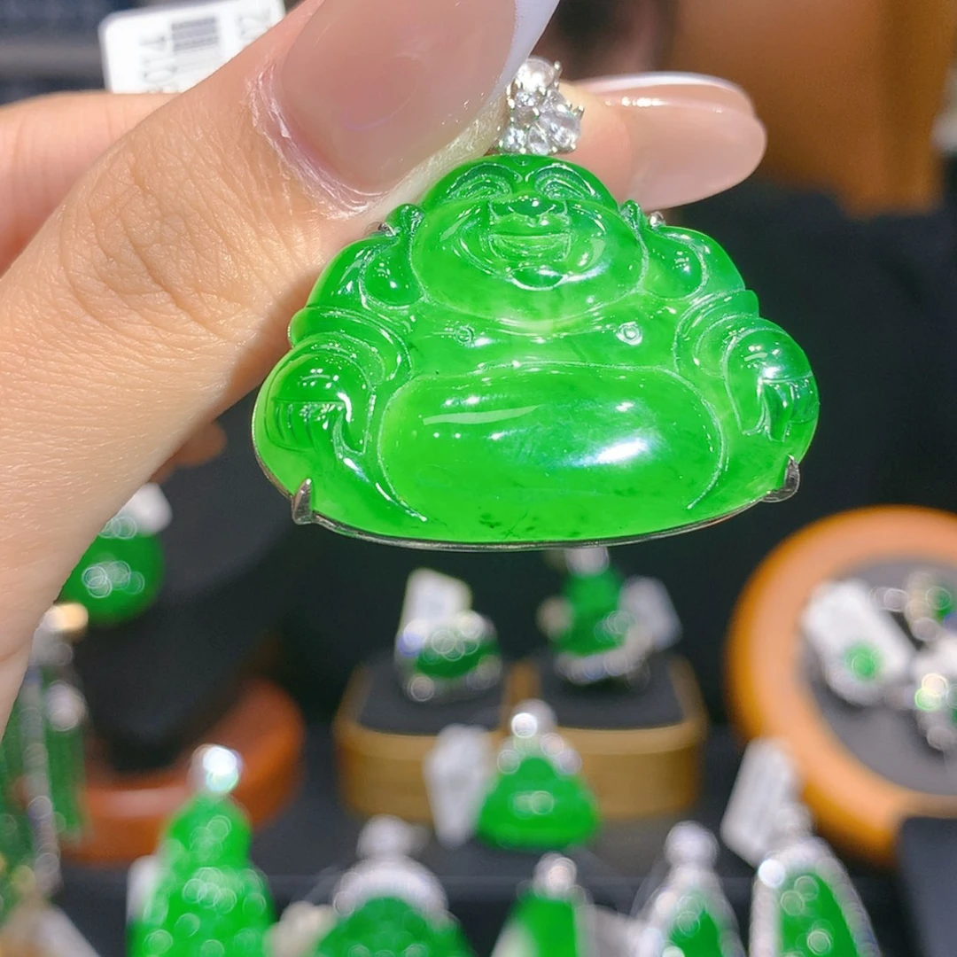 【闪购商品】翡翠银S925镶嵌颈饰4柒姐