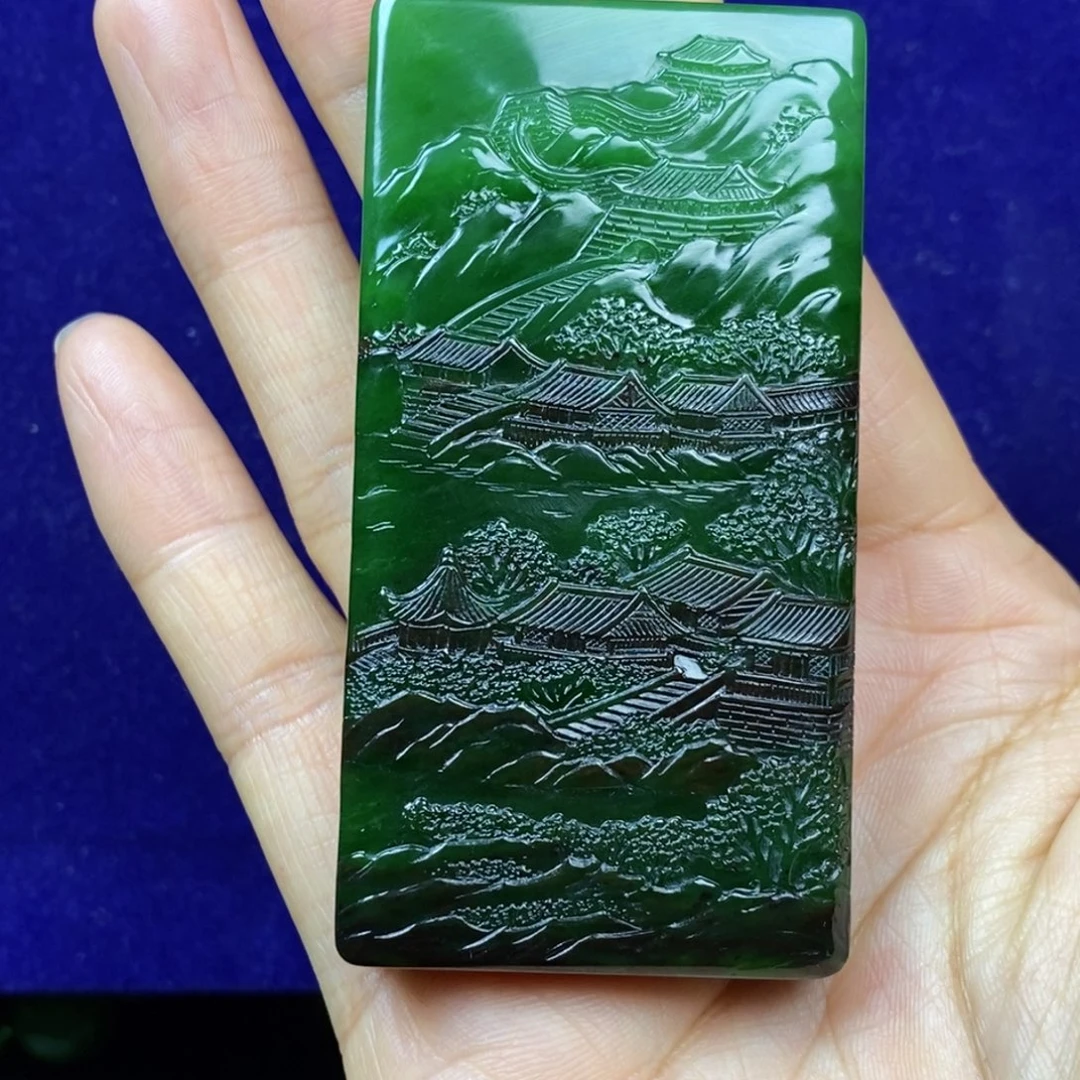 风***絮和田玉未镶嵌挂件