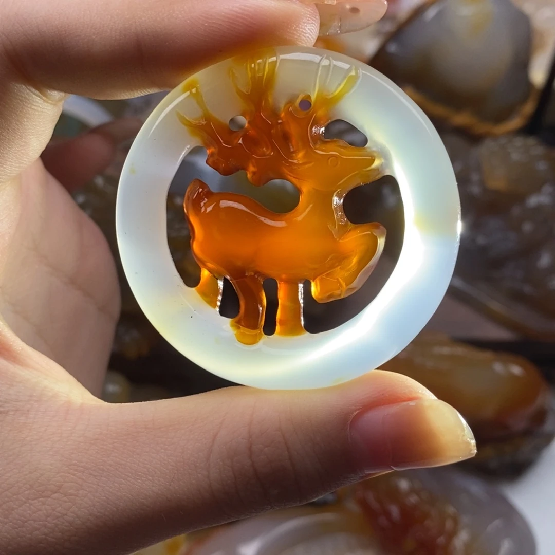 玛瑙/玉髓未镶嵌颈饰