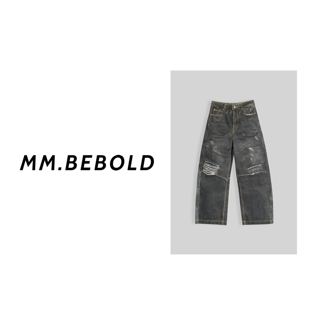 【妙姐精选】暮色 棉100 破坏泼墨废土弯刀裤CY221373