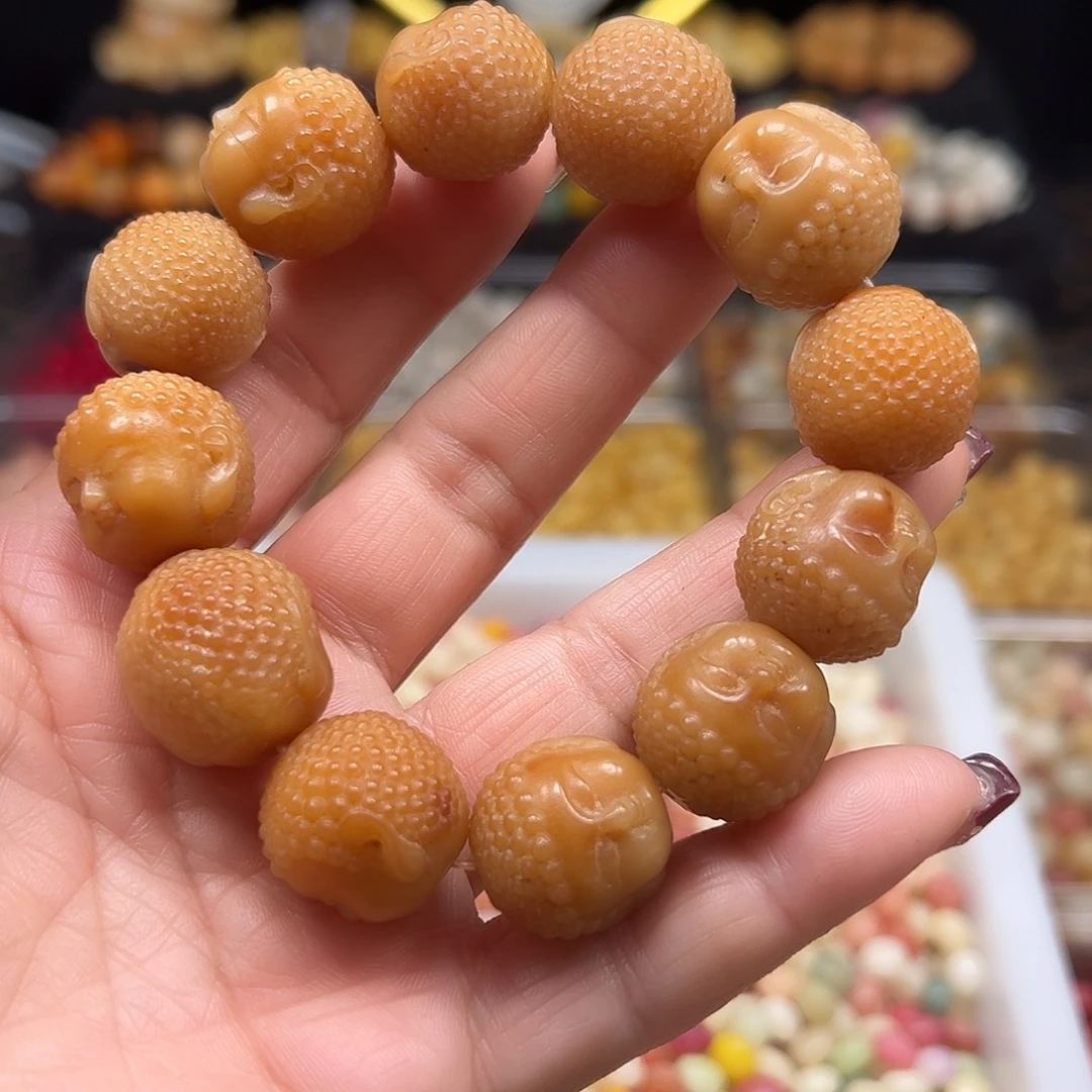 菩提根/象牙果手串瑕疵卡20左右宝宝佛1条