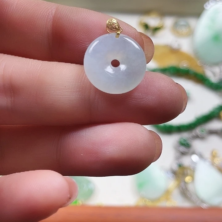 翡翠银S925镶嵌颈饰