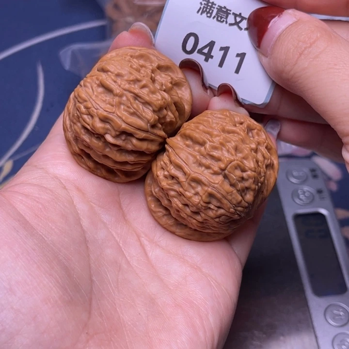 文玩核桃把件乔磨盘42.0411