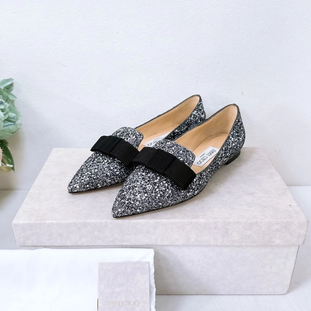 闲置/Jimmy Choo/周仰杰/平跟鞋/34.5码/Xspk1887