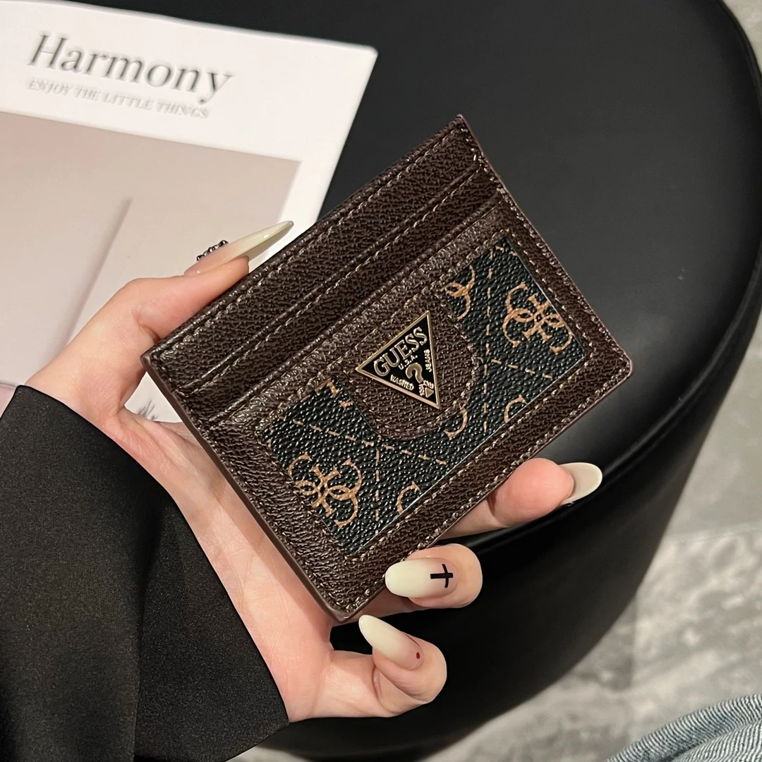 金属标2025新款老花G家大气短款卡片夹小卡包多功能边框卡套复古