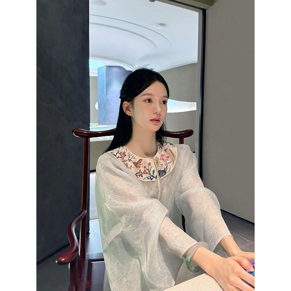 新中式女装国风上衣禅意高端精致唐装衬衫外套小衫女2025秋季新款