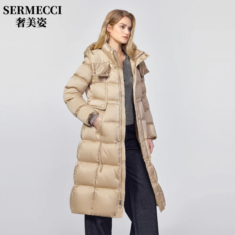 奢美姿简约气质女轻奢羽绒服女2025年冬新款保暖外套轻奢时尚