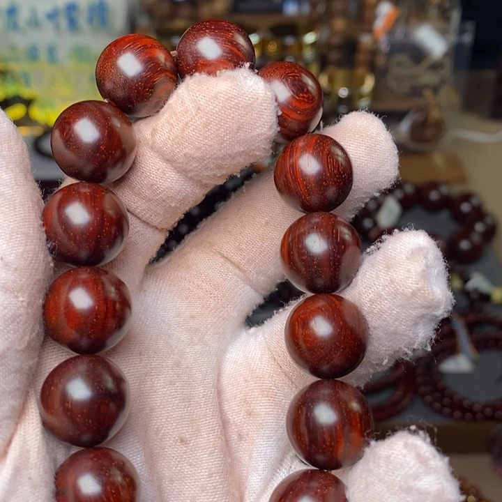 小叶紫檀手串/手链原汁原味1.5cm 泥料特价