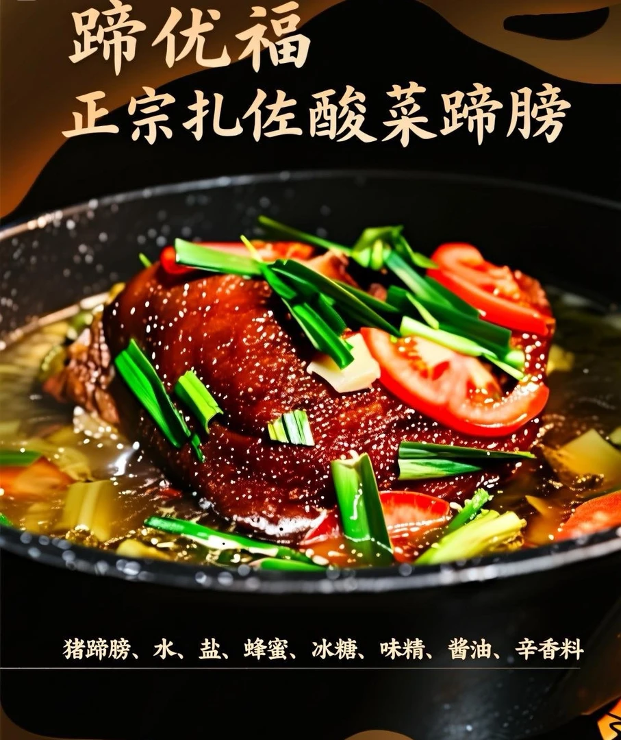 正宗扎佐酸菜蹄髈