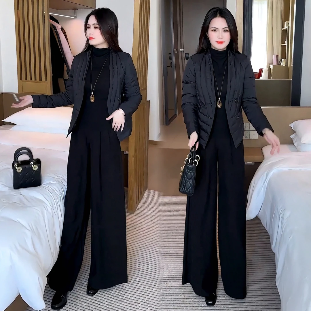 时尚轻薄棉服外套女2025冬季新款时尚洋气棉衣修身显瘦小个子棉袄