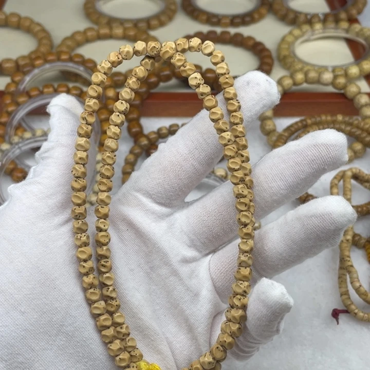 星月菩提手串原生态巧克力无相5.6