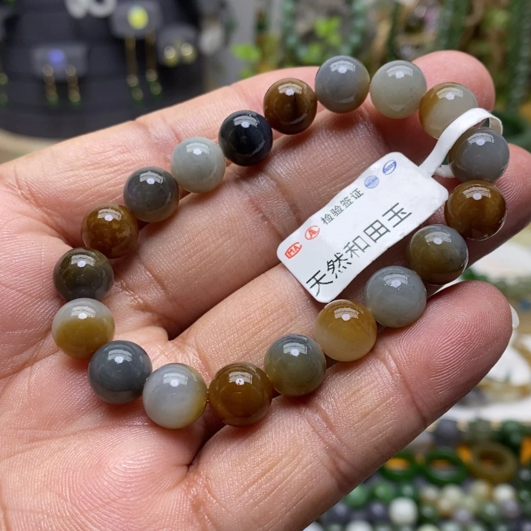 和田玉手链未镶嵌58