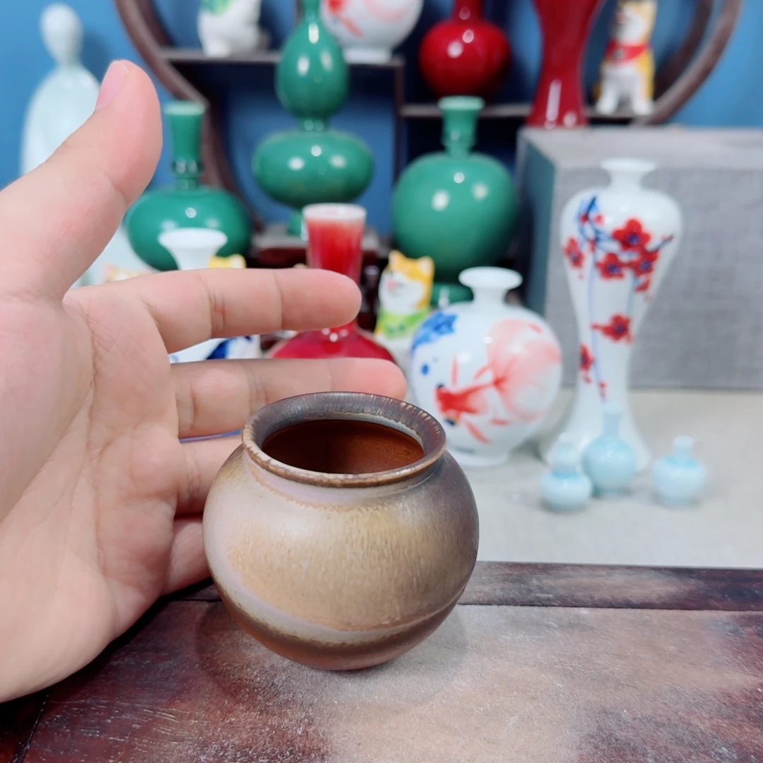 陶瓷手工小花器摆件