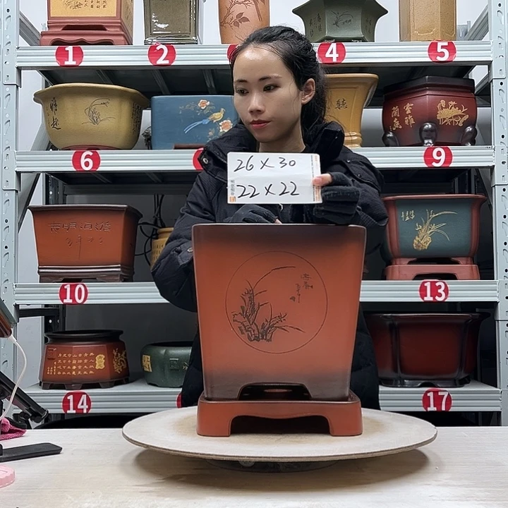 紫砂花盆紫砂花盆