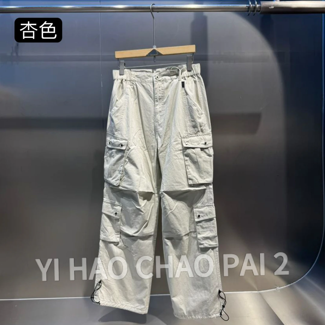 Y-0097-5-园-时尚潮牌男女同款工装裤夏季长裤