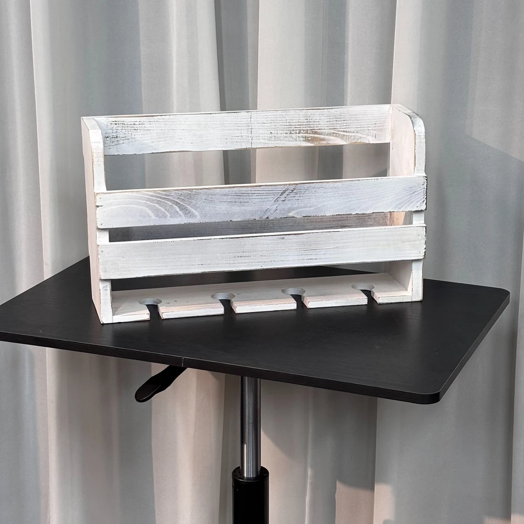 红酒高脚杯木质置物架中式客厅储物收纳新中式办公室912