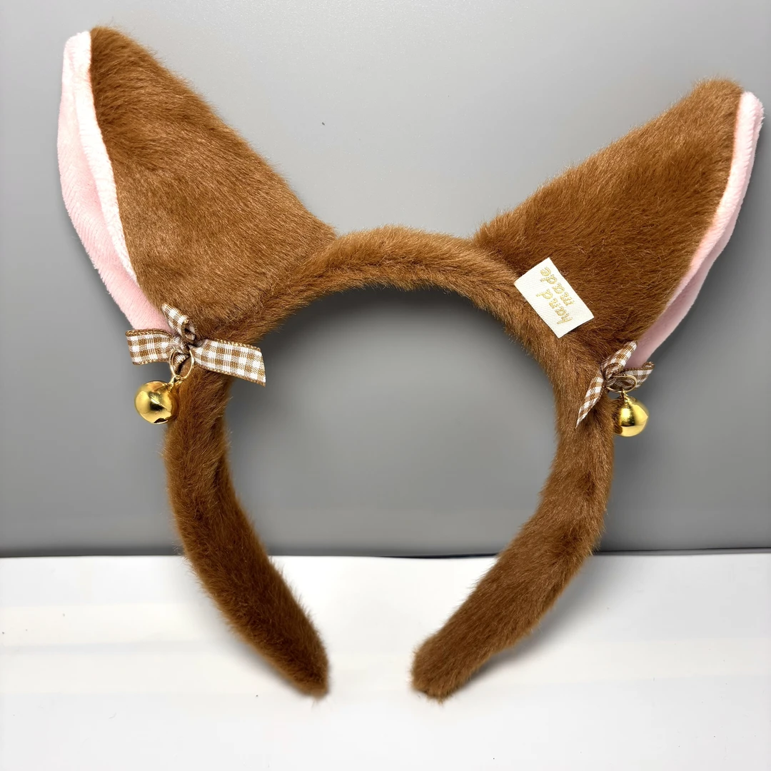 韩版头箍铃铛发箍网红洗脸厂家直销超萌毛绒发箍甜美拍照少女时尚