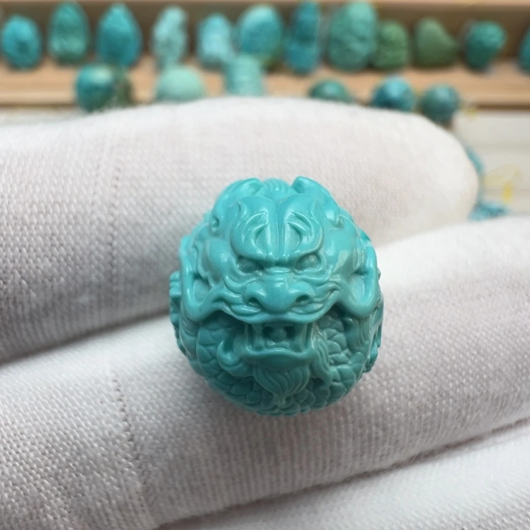 绿松石未镶嵌配饰14.9*12.6