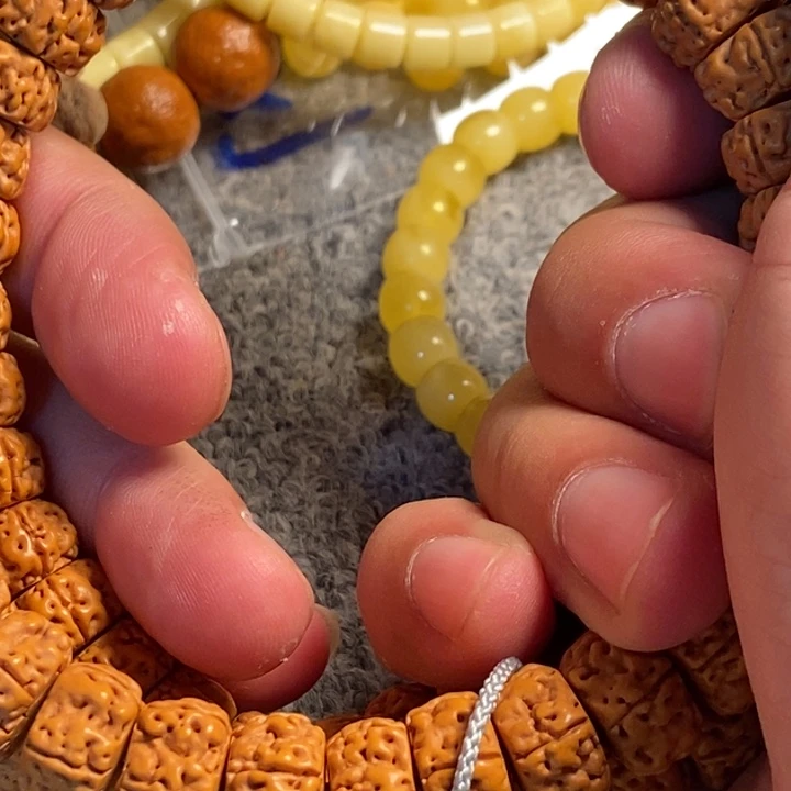 文玩核桃把件米***爸至尚孤品文玩直播