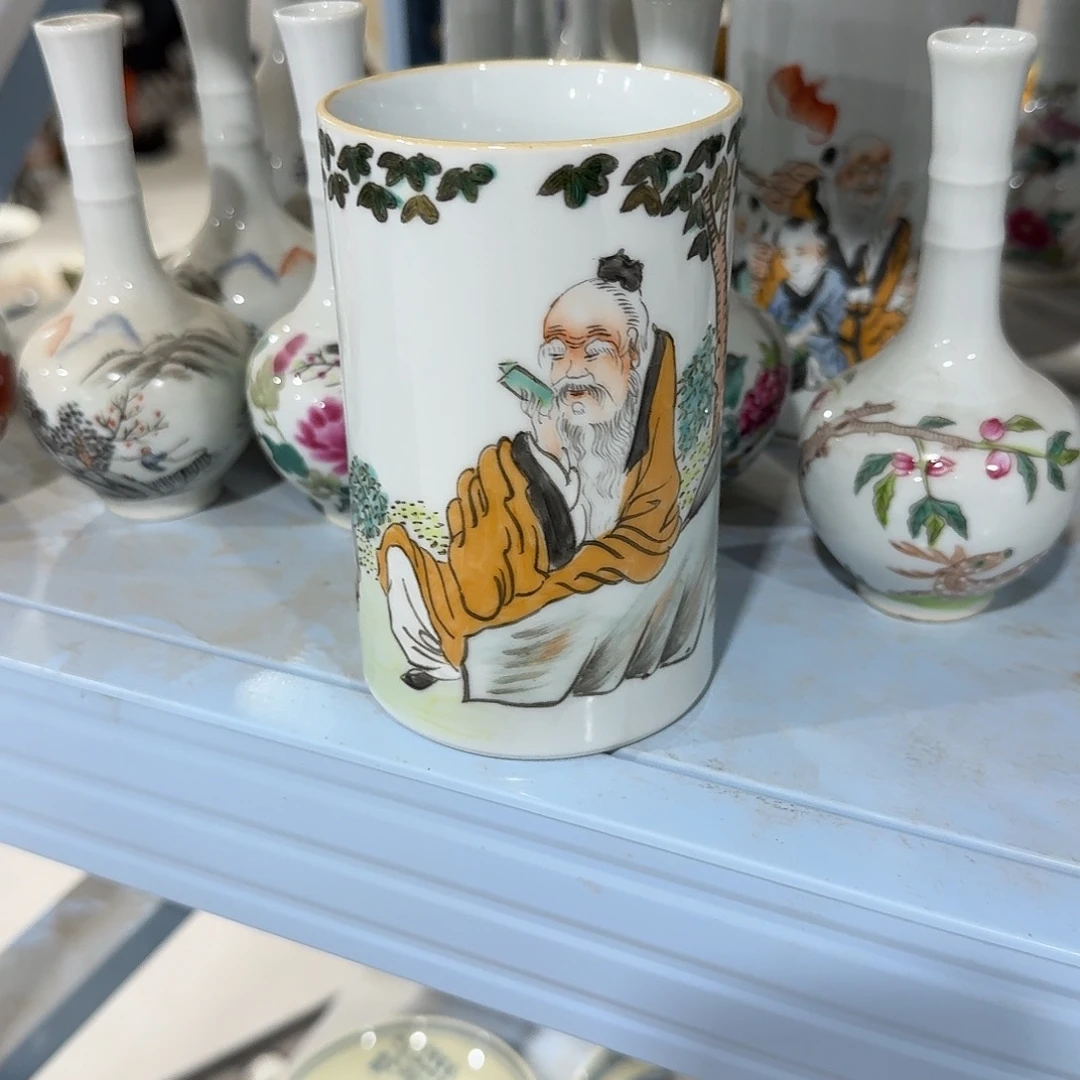 瓷片摆件手绘瓷器全部处理