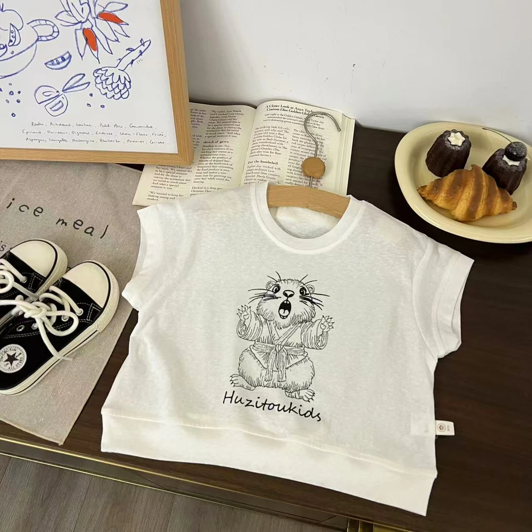 儿童夏季卡通土拨鼠无袖背心H2203