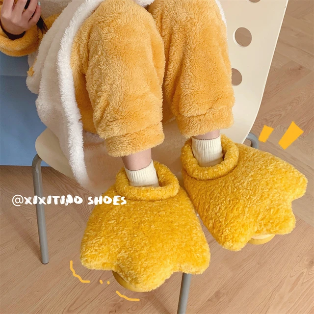 创意趣味保暖包跟鸭掌棉拖鞋亲子居家室内防滑小鸭子毛绒室内鞋