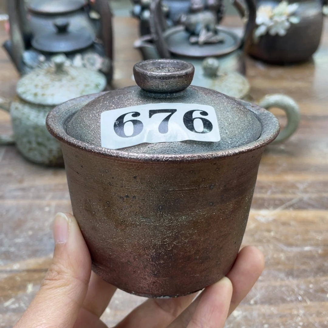 陶纯手工柴烧茶壶茶具瑕瑕