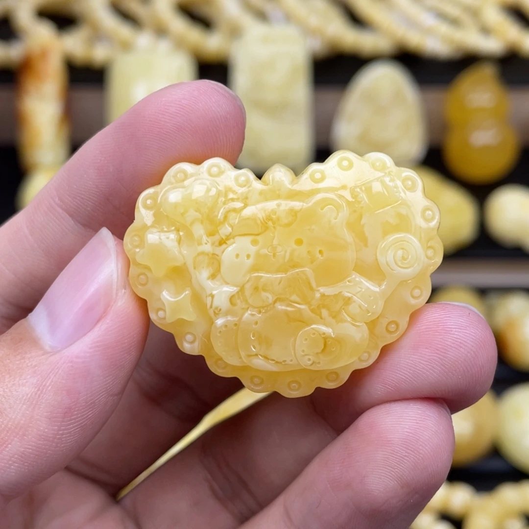 琥珀未镶嵌裸石琥珀蜜蜡