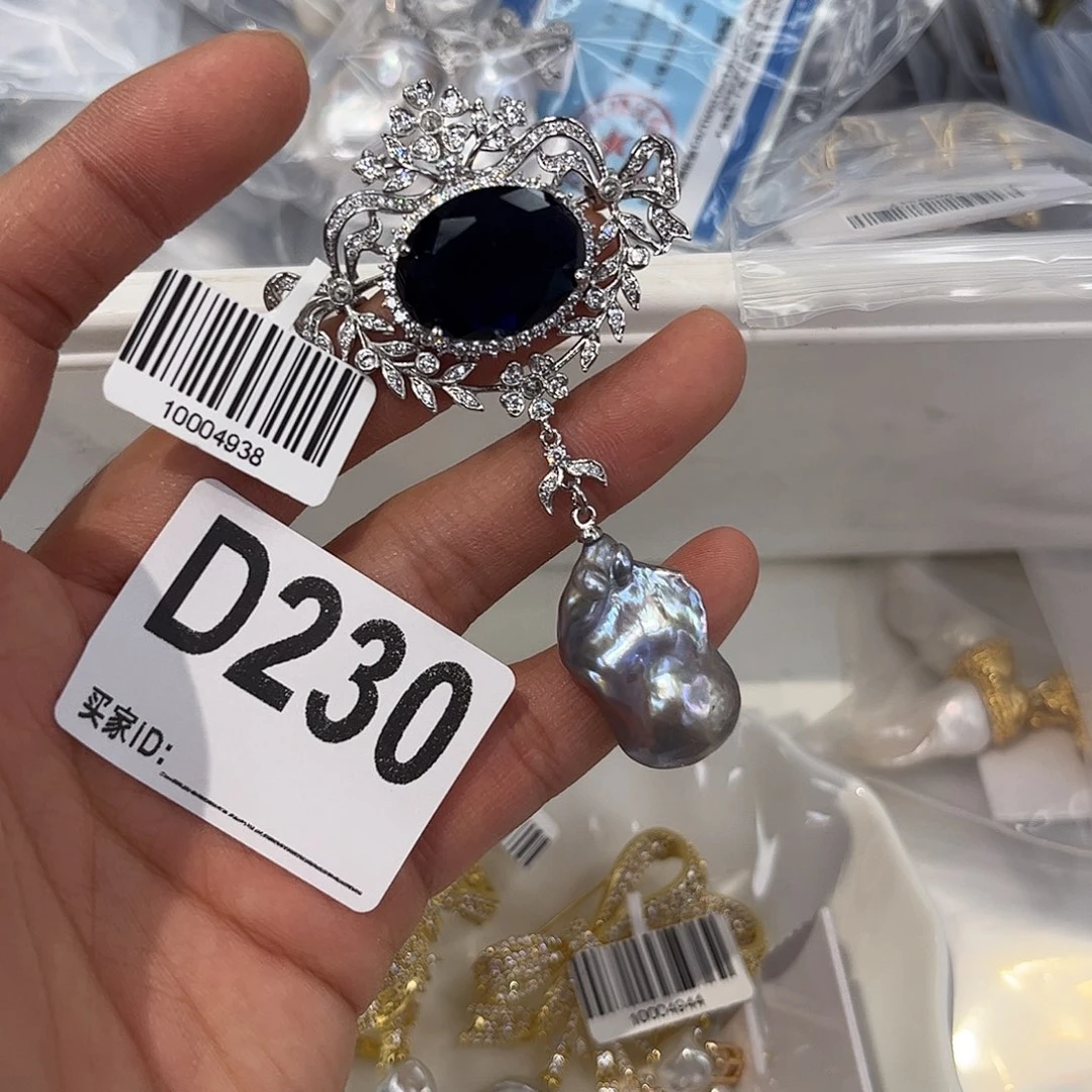 淡水珍珠耳饰合金