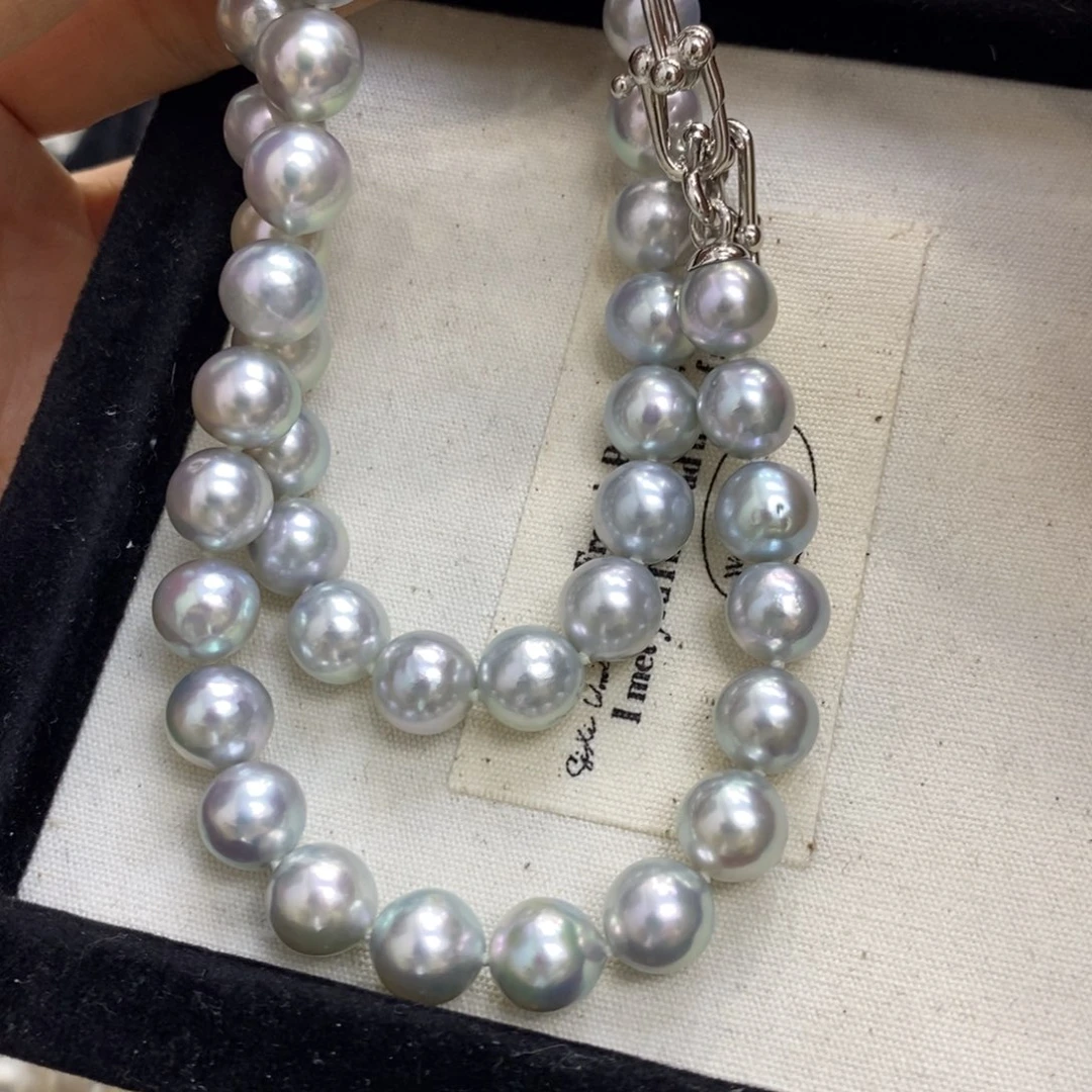 海水珍珠颈饰银S925镶嵌