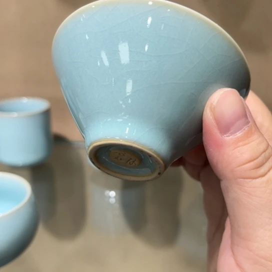 瓷片陶瓷茶具汝瓷茶具