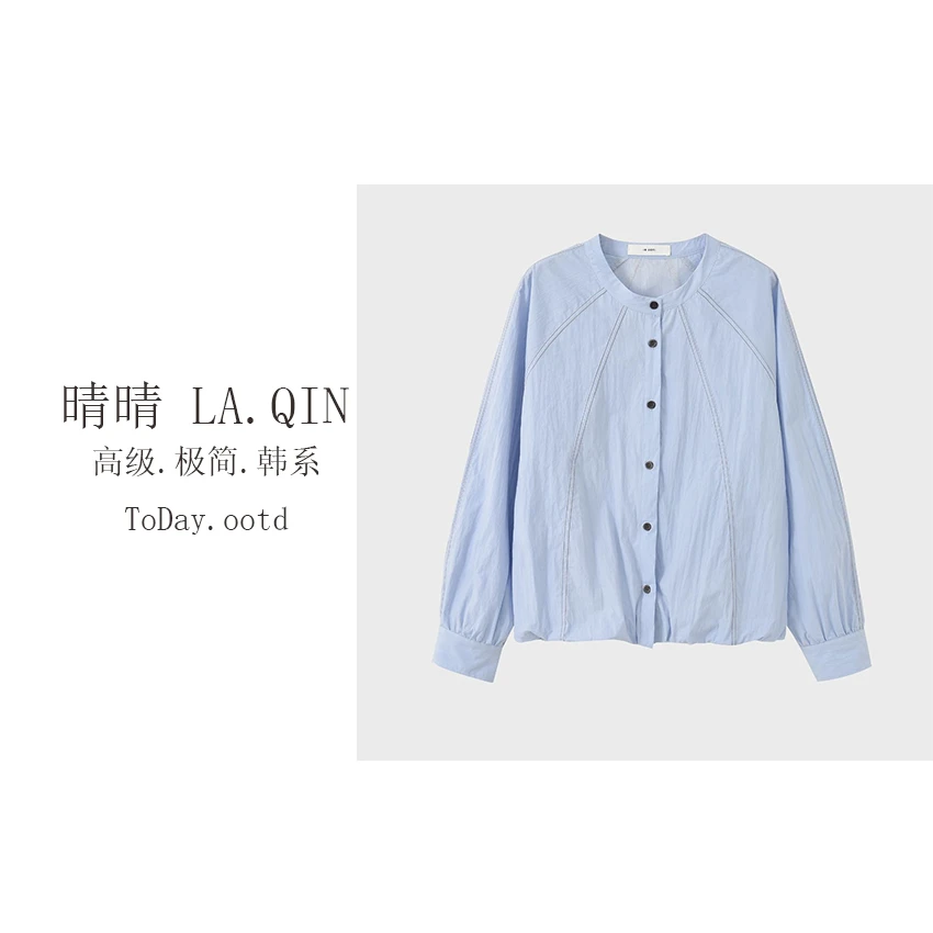 晴晴家-【清纯排扣】夏季新款纯色系扣百搭五色开衫薄外套1940