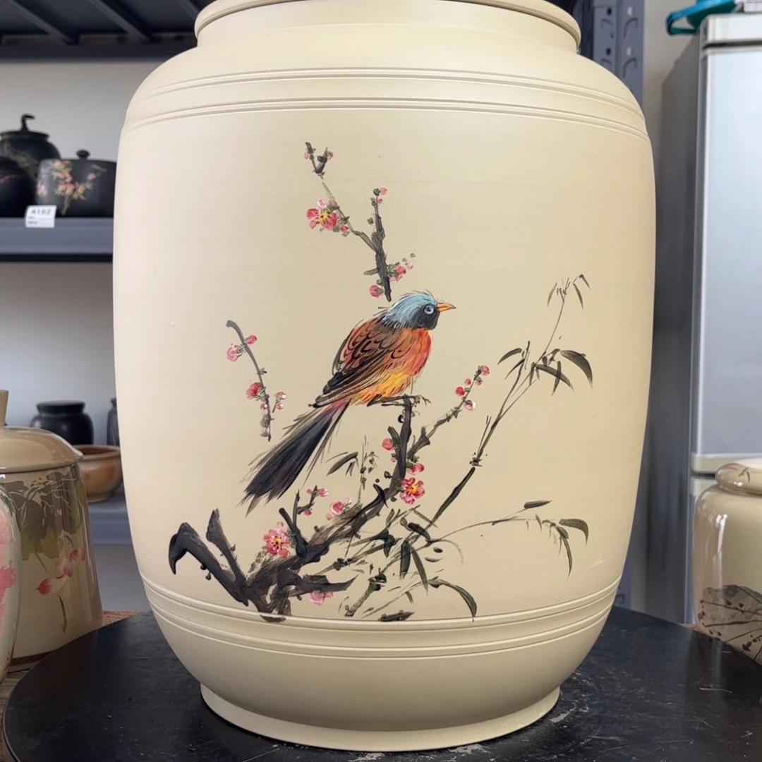 白泥哑光存茶缸4kg