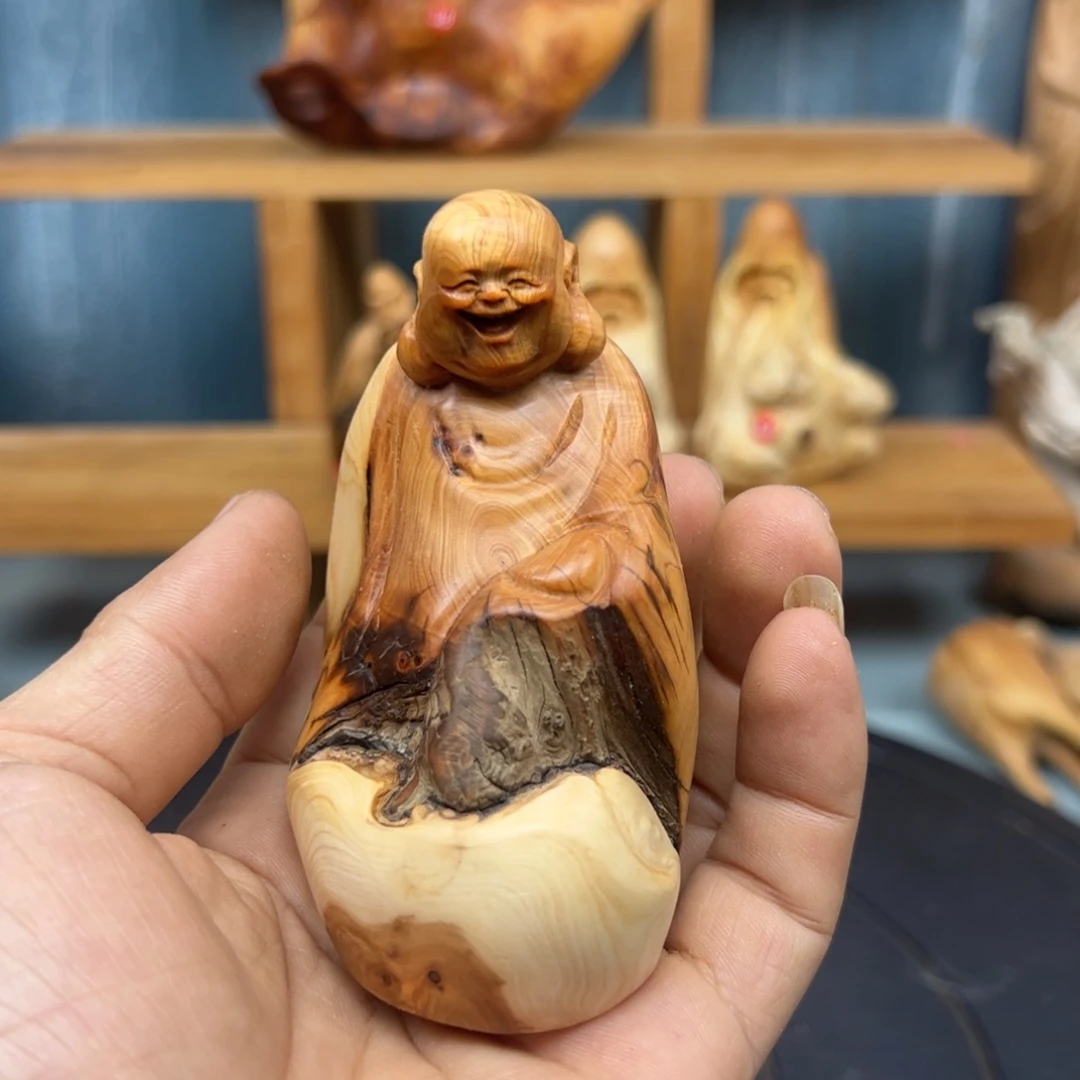 木憨*哥崖柏木摆件手把件