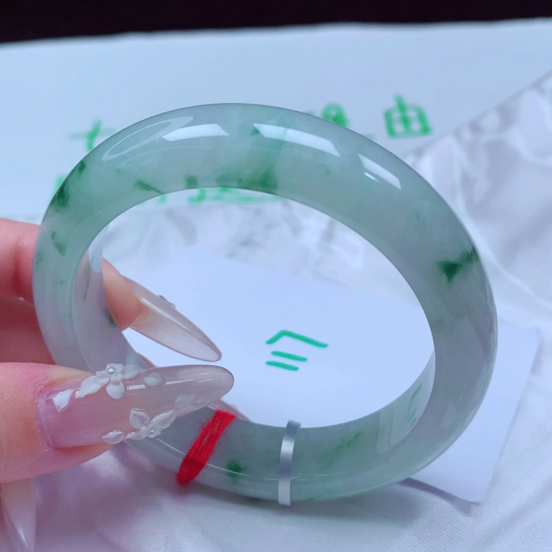 未镶嵌手镯翡翠天然缅甸翡翠A货手镯 117号