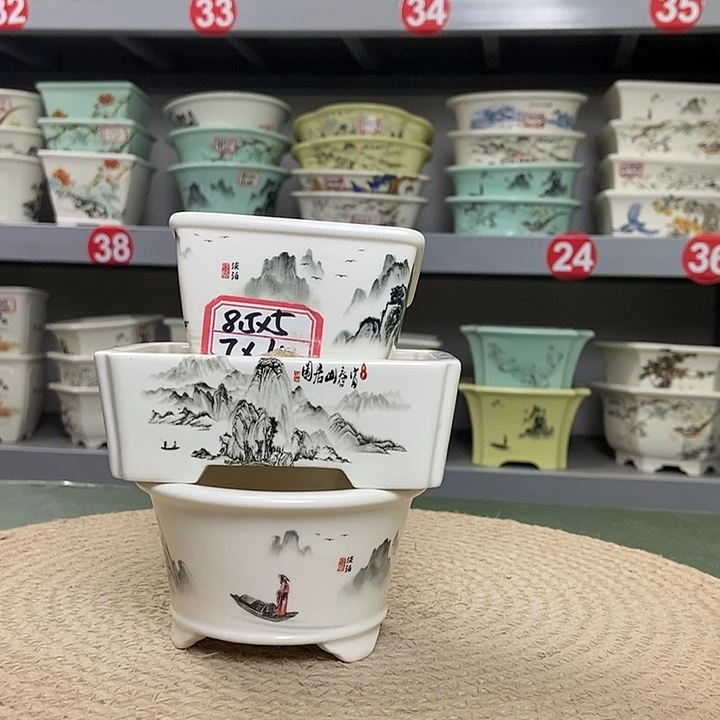 紫砂宜兴紫砂花盆