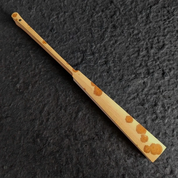 一物一图红湘妃铲子马牙头文玩折扇8.5寸11方2.5口李志明制竹师傅