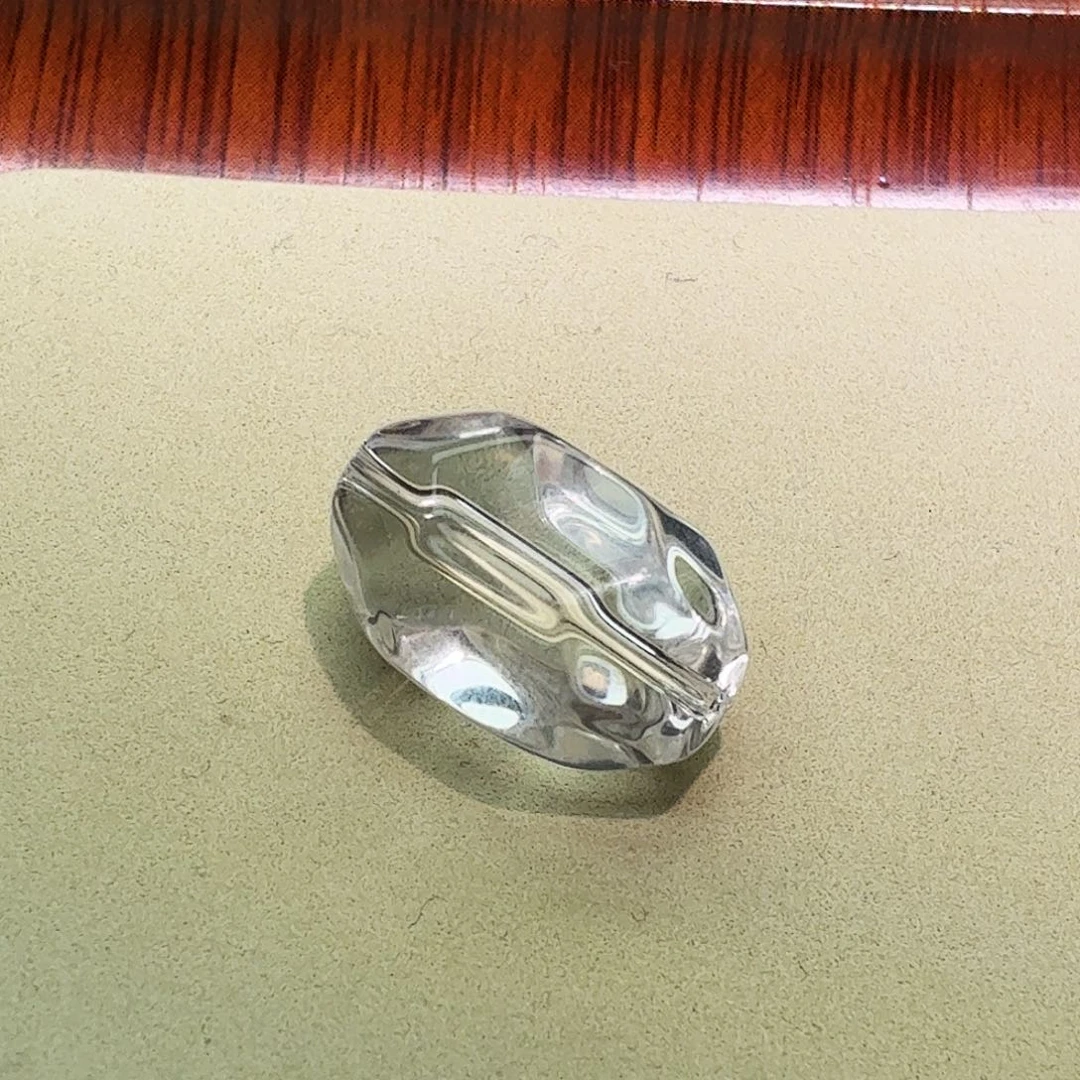 水晶颈饰未镶嵌打孔定制不退换白水