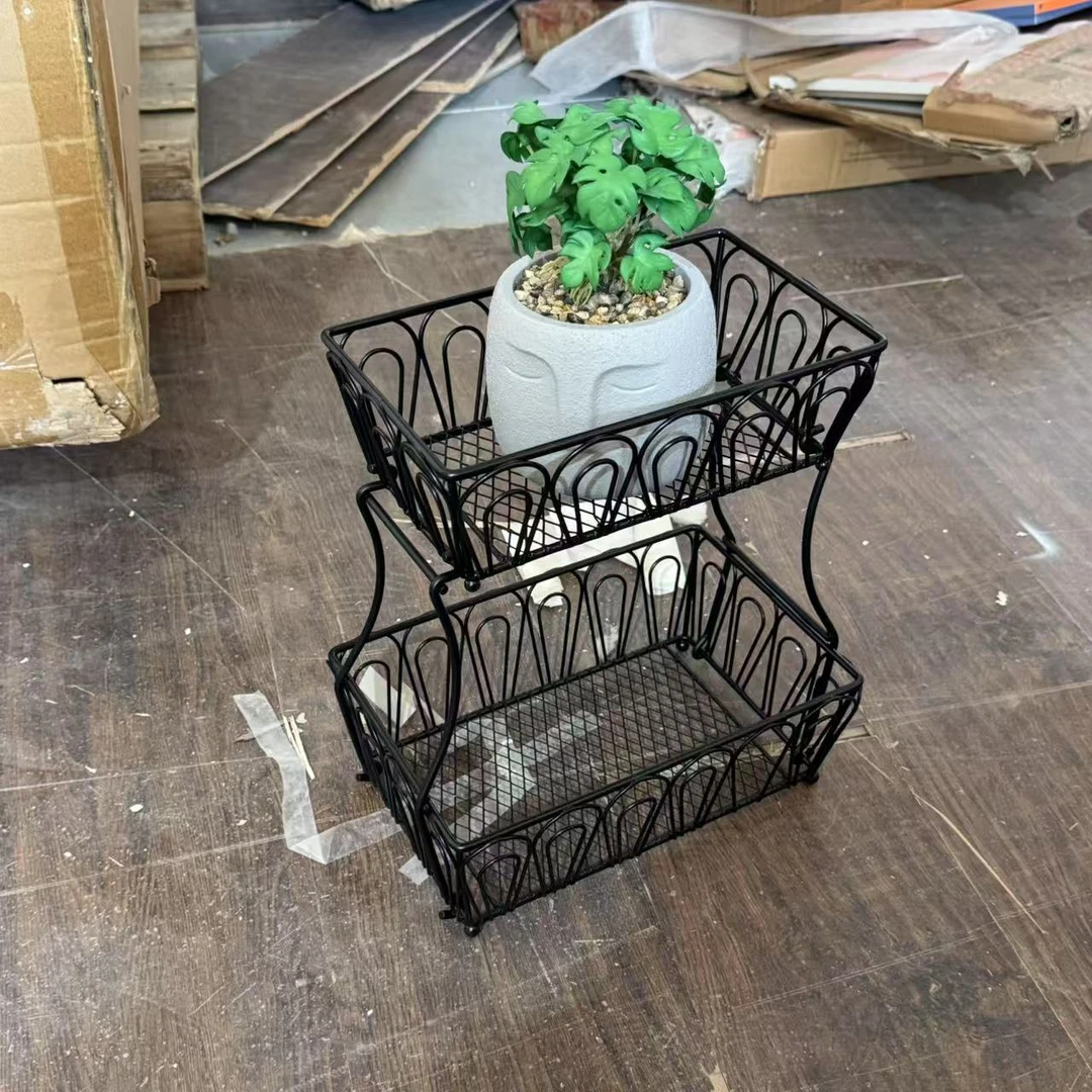 方形果蔬2层置物篮06款库存尾货（七楼）22105