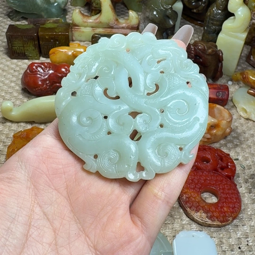 白玉菩提吊坠挂件