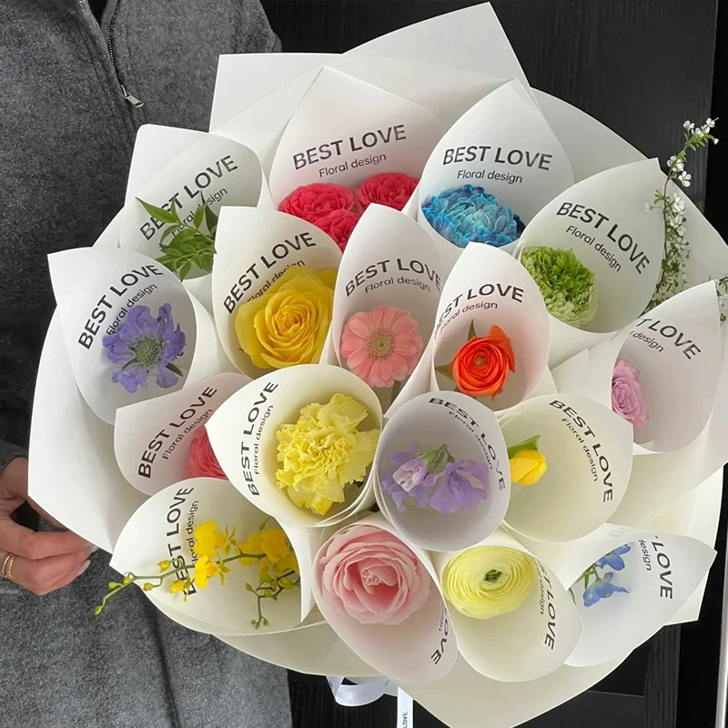 新款一岁一花鲜花花束包花纸材料手工创意花店diy花艺礼物资材