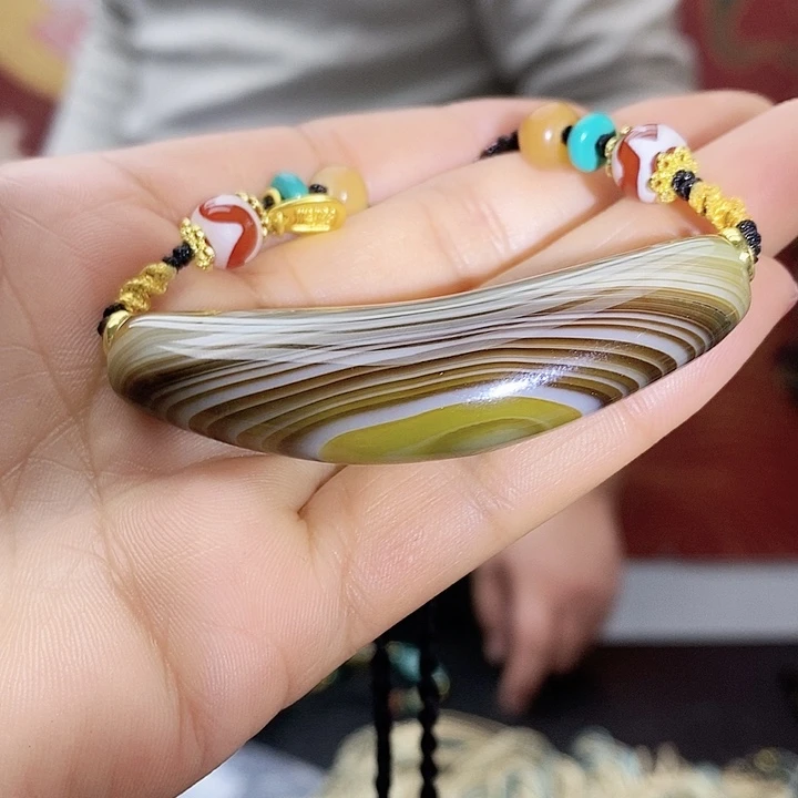 玛瑙/玉髓合金颈饰